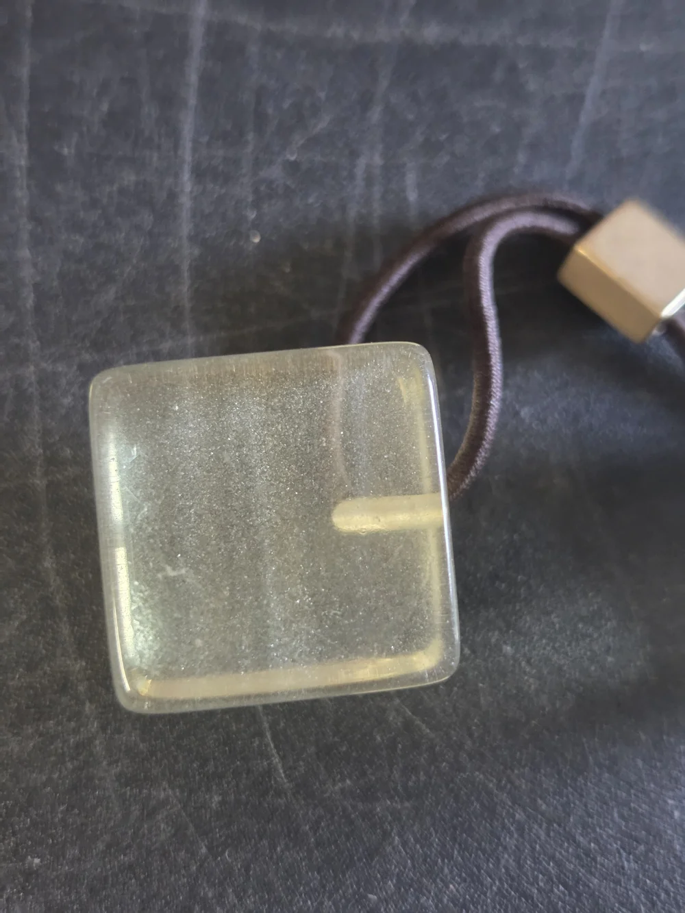 Louis Vuitton Elastine & Resin Cube Hair Tie (Scrunchie)